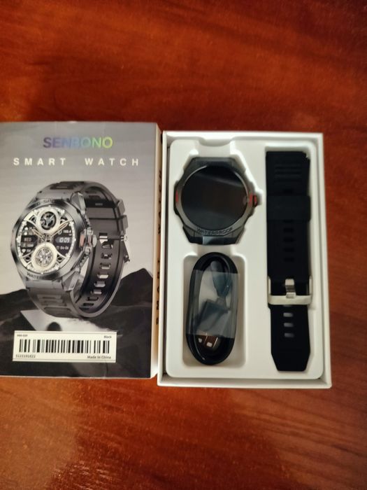 Нов мъжки смарт часовник SENBONO-60лв.