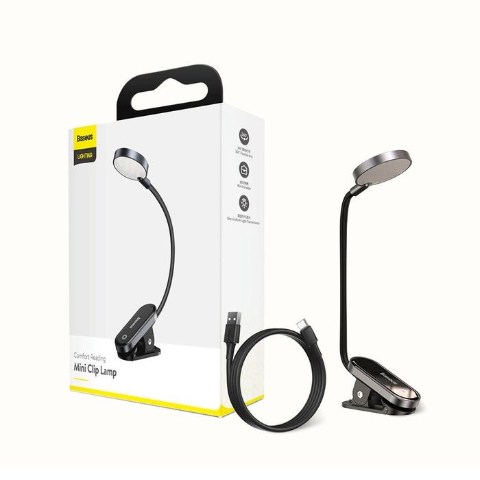 Настольная лампа Baseus Comfort Reading Mini Clip Lamp для чтение