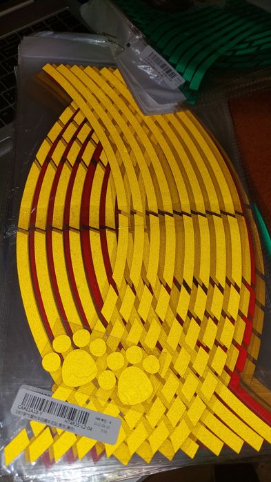 banda roti reflectorizanta, rim stripes