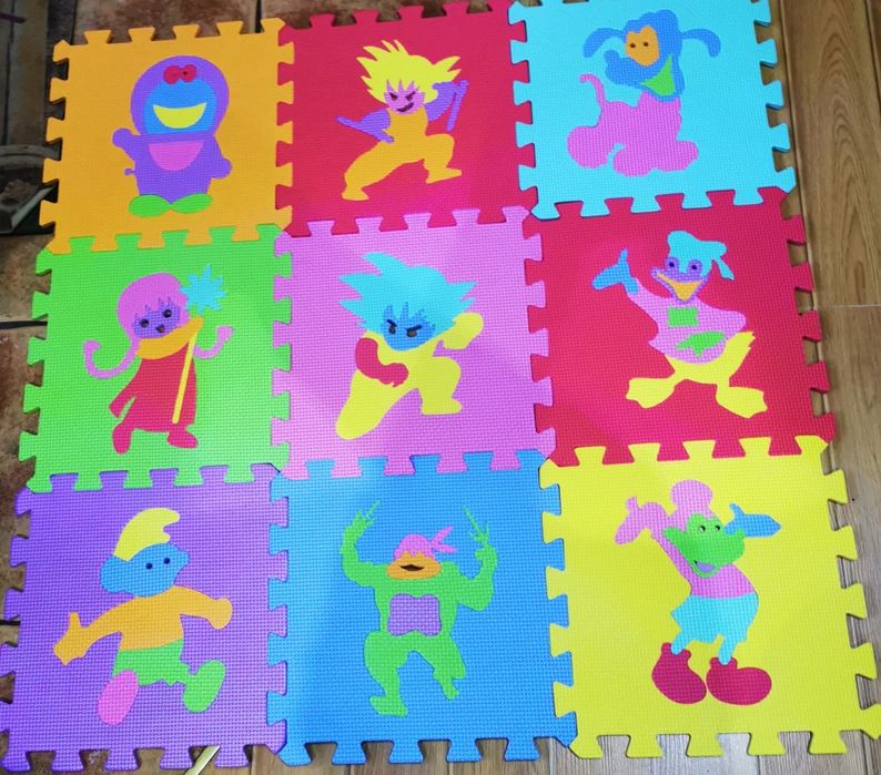 Covor spuma in forma de puzzle