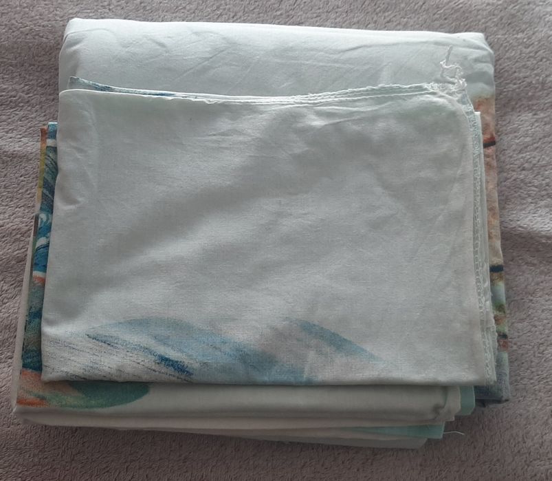 2xLenjerii de pat dublu queen 200x220. Bumbac 100%