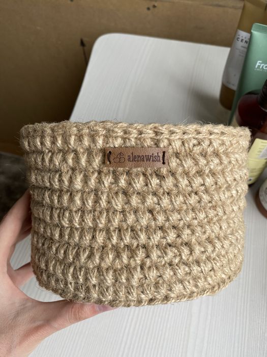 Корзина джутовая hand made