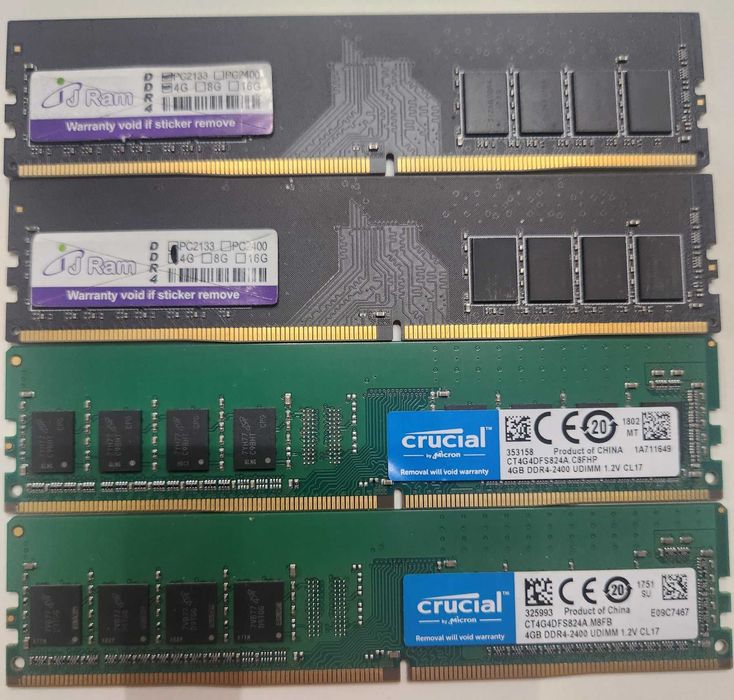 Памет за настолен компютър 16 GB DDR4 (4 x 4 GB DDR4)