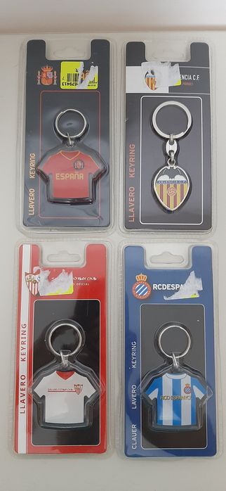 Breloc metalic football Valencia Sevilla Espaniol Barcelona United