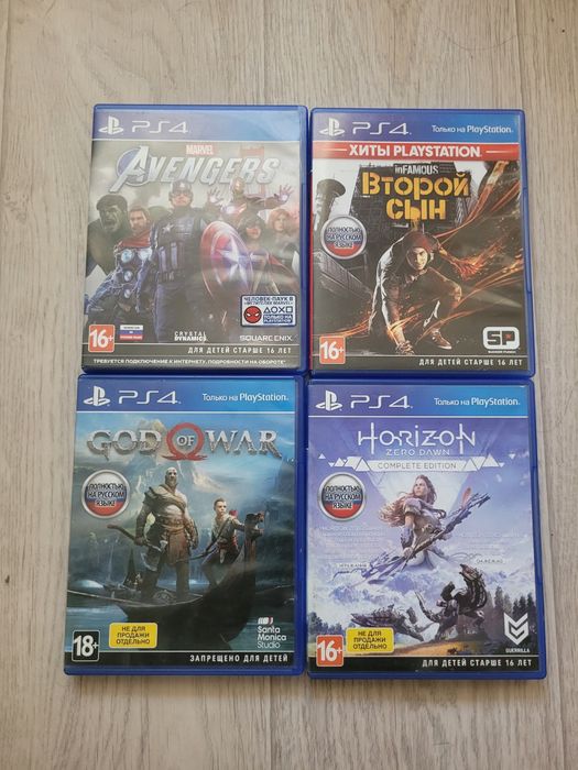Продам диски на PlayStation 4
