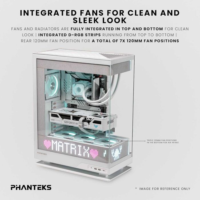 Компютърна кутия Phanteks Evolv X2 Matrix | White/BLACK