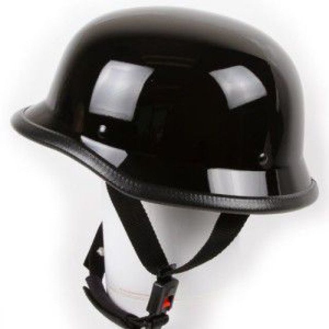 Каска канче за чопър скутер ретро рокер градска каска хитлерка мото