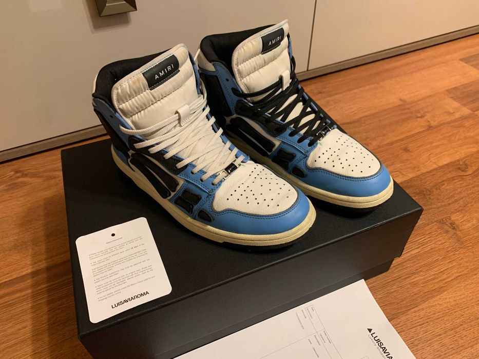 Sneakers AMIRI SKELETRON Top Hi Leather_Marime 42_piele_ORIGINALI