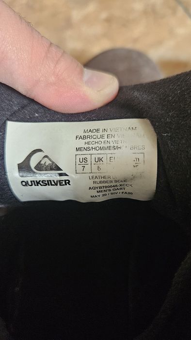 БРЕНДОВЫЕ Замшевые ботинки QU1SILVER 39