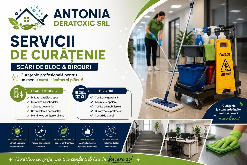 Curățenie Birouri -Scari de Bloc