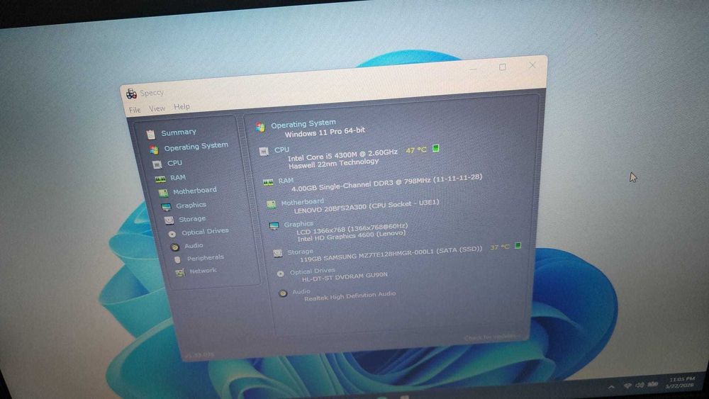 Laptop lenovo i5