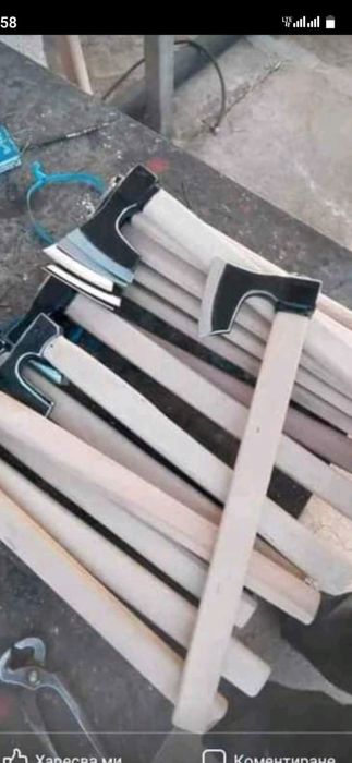 Ковани брадви ресиорна стомана 65г