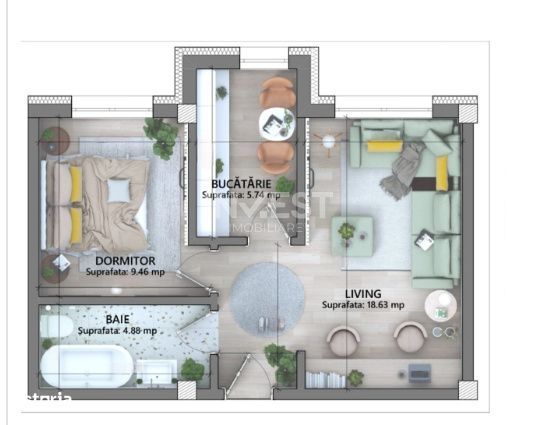 Comision 0% , Lunca Cetatuii , Apartament Cu 2 Camere  , Tva Inclus In