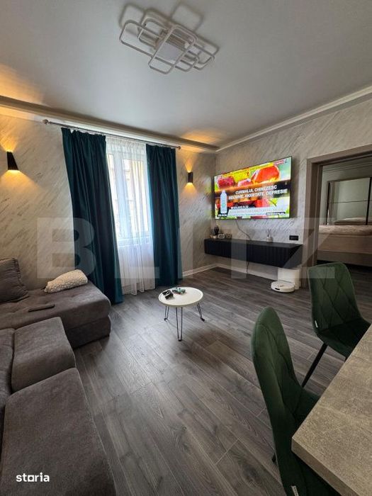 Apartament 2 camere, 49 mp, open space, mobilat si utilat, zona Centra