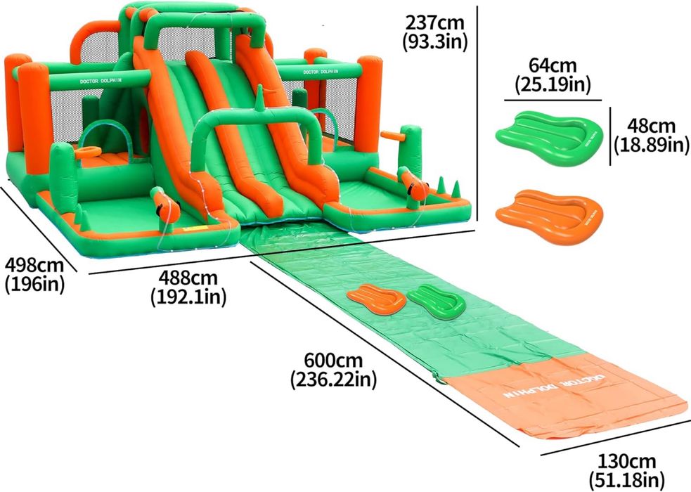 Детская надувная горка, игровой центр, надувной аквапарк