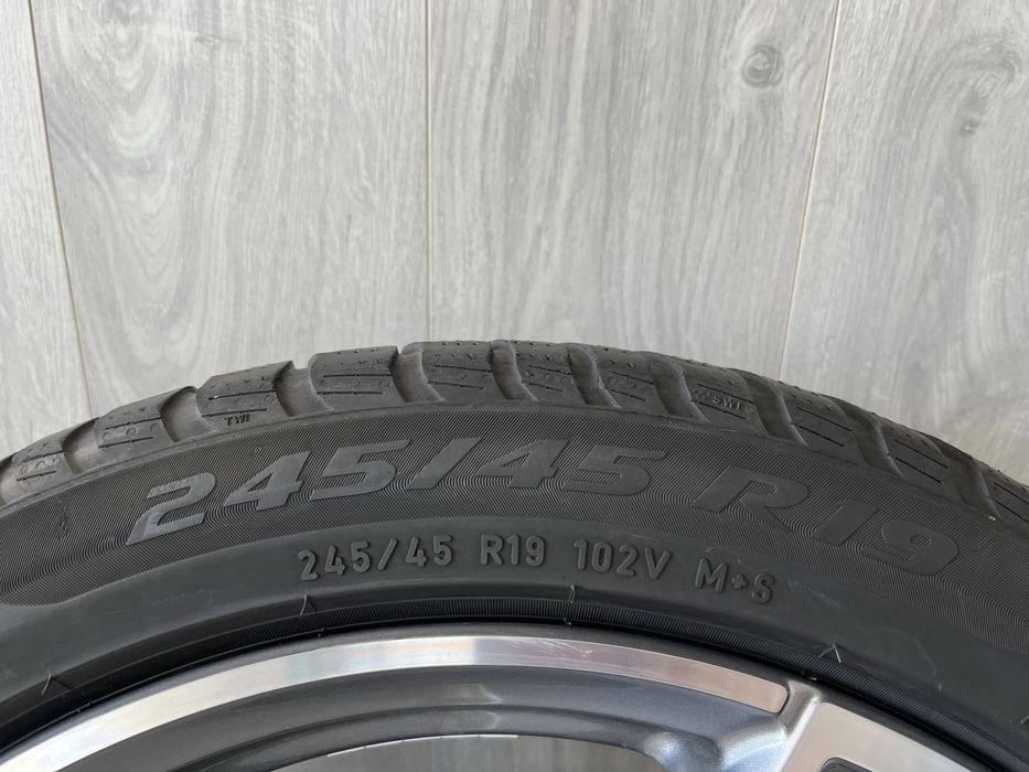 Оригинални джанти 19 цола АМГ 5х112 за Мерцедес ГЛЦ W253, ГЛЦ 43 АМГ/AMG със зимни гуми 245/45/19