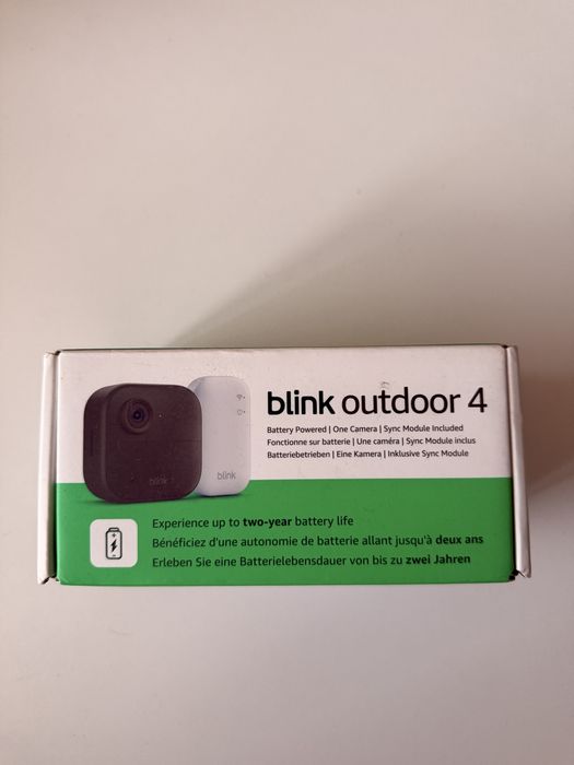 Camera Blink Outdoor 4 rezolutie 1080p HD, viziune nocturna infrarosu