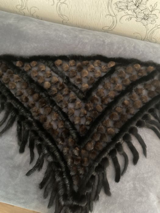 Норковая шаль для покрытия плечь