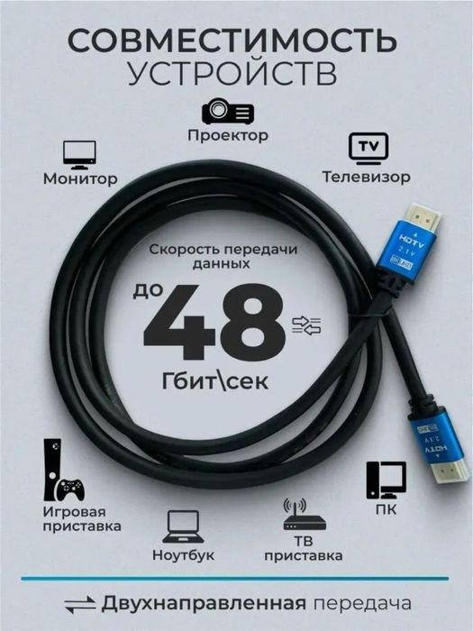 Hdmi кабель 2.0 4к 1.5м 3м 5м 60 герц силиконовый кабель