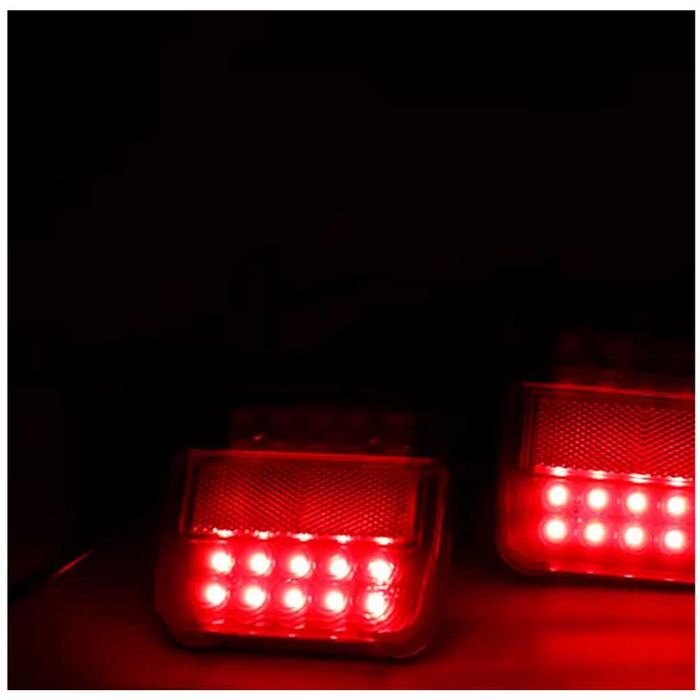 Комплект магнитни  LED задни светлини за ремарке, 12V, с кабел 10 м