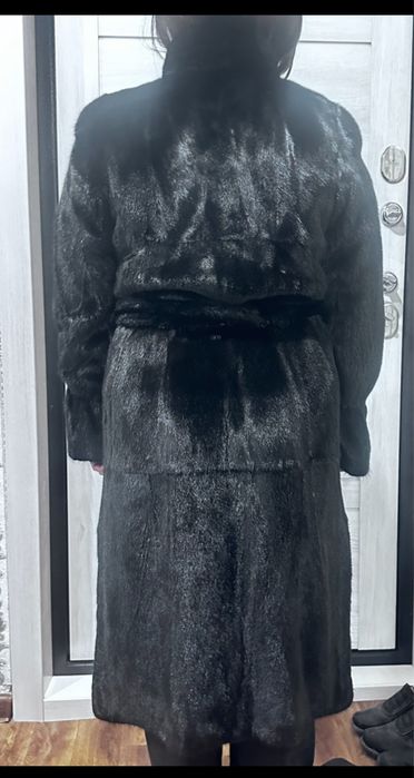 Шуба норковая, черный бриллиант