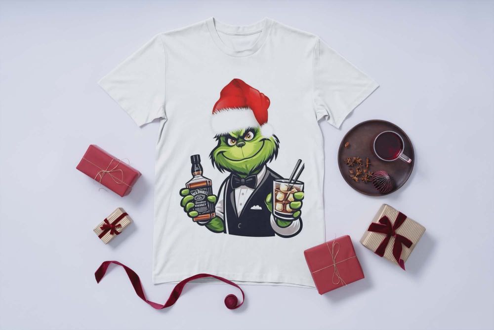 Коледна тениска с атрактивен принт