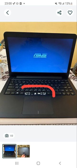 Asus Notebook sotiladi aybi rasmda bashqa aybi yoq ishlashi zor