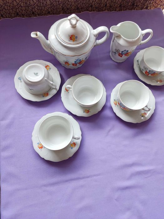 Баварски/немски порцеланов сервиз за кафе/чай