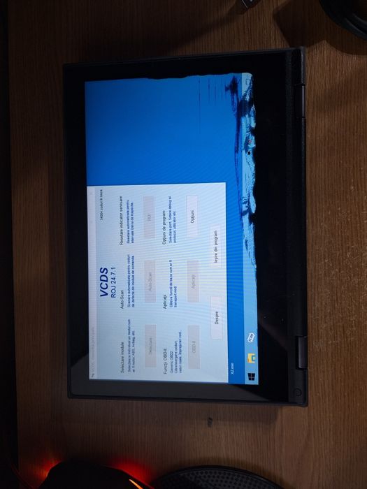 Tableta/laptop cu diagnoza VCDS