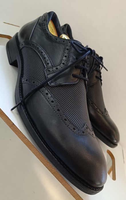 Pantofi derby 44 semi brogue Oliver Jacob NOI piele naturala moale