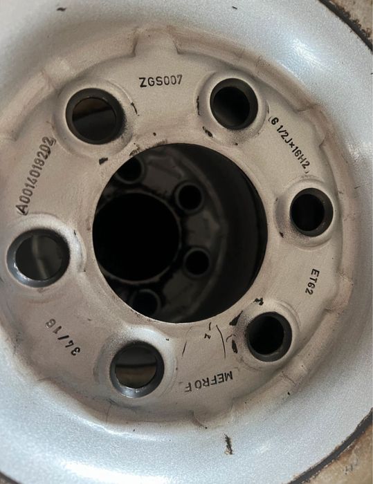 Jante Mercedes Sprinter si Vw Crafter  16 zolli, 6 prezoane