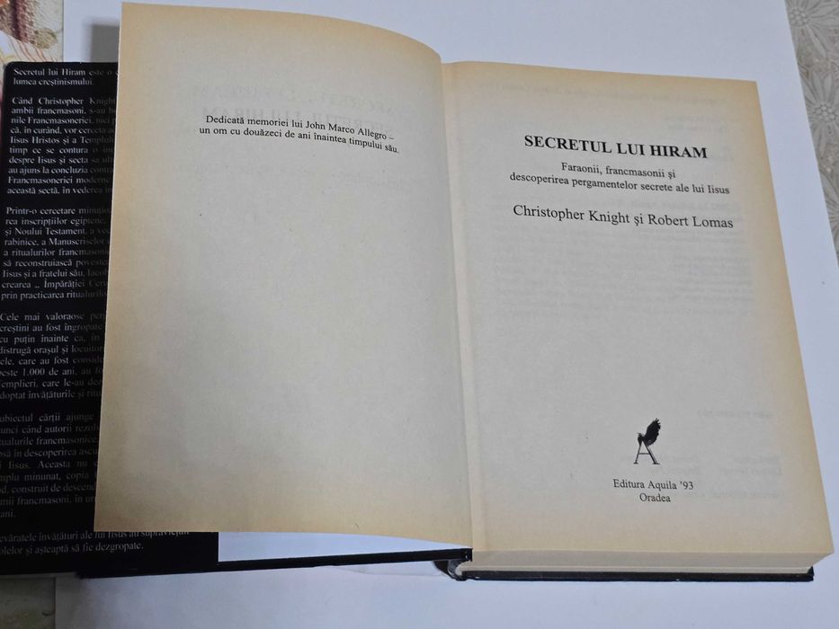 Secretul lui Hiram - carte