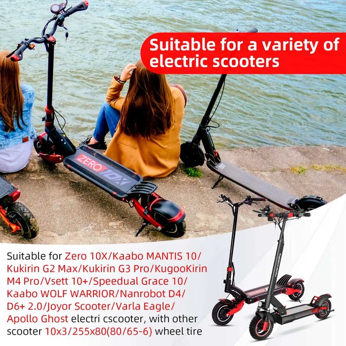 Camera trotineta 10x3.0 80/65-6 255x80 cu valva indoita la 90 grade