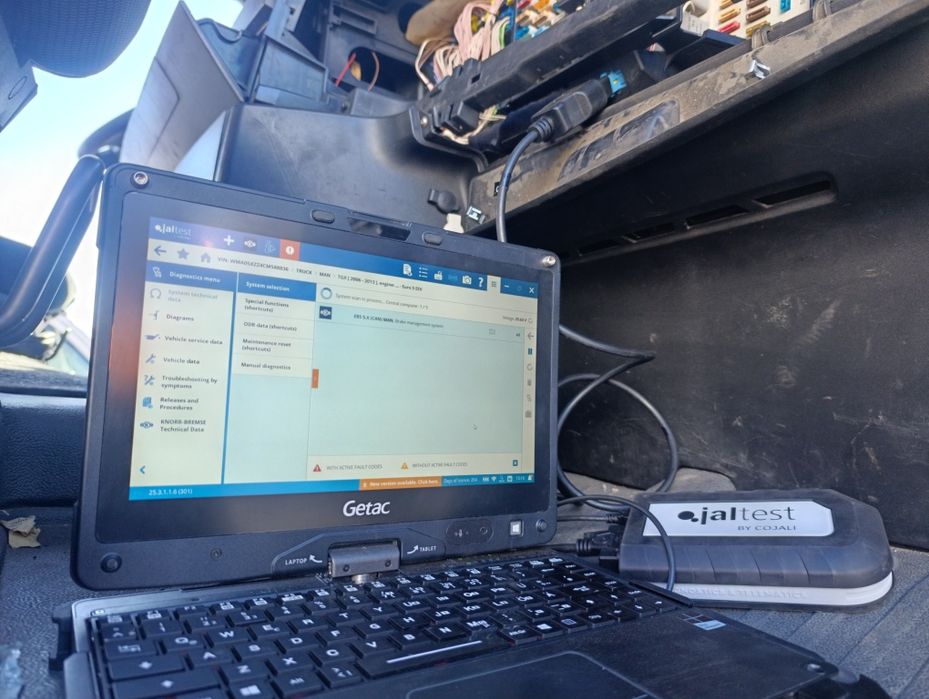 Service mobil electrica camioane man diagnoza tester  Man