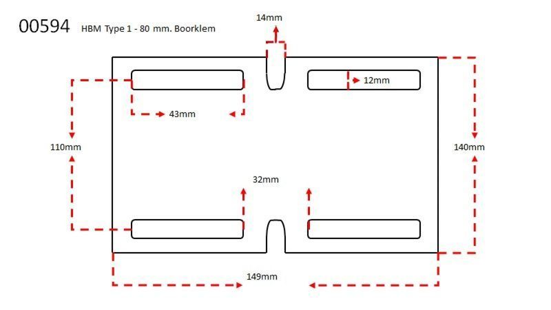 Менгеме за колонна бормашина, тип 1 100мм hbm