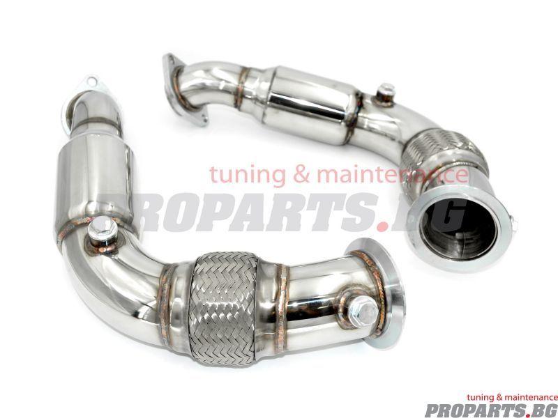 Downpipe за е70 e71 50i 550i 650i 750i N63 мотори даунпайп