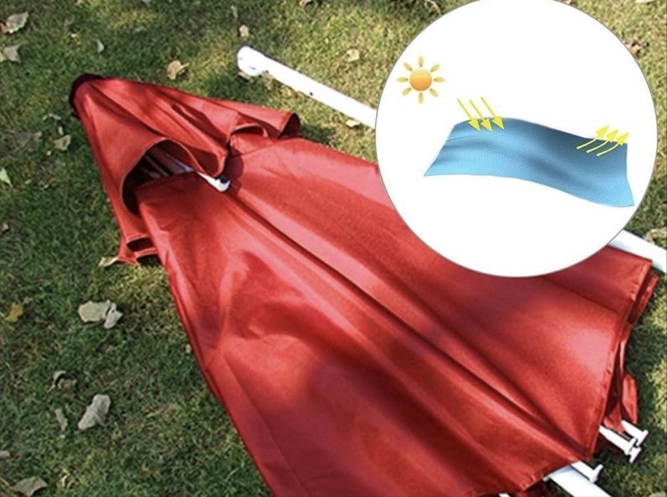 Качествен чадър с два покрива в ново състояние