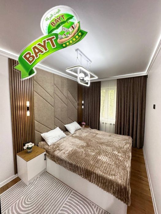 Чиланзар-9 квартал 2в3/комнатная Евроремонт Балкон2/6 Разделка