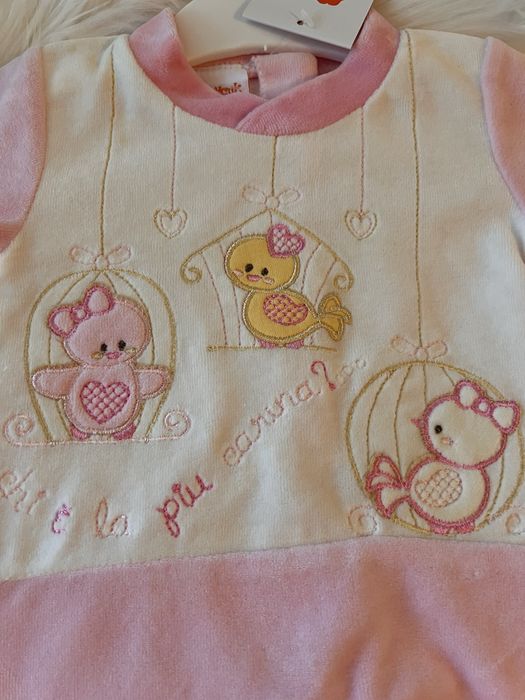 Плюшен бебишки гащеризон