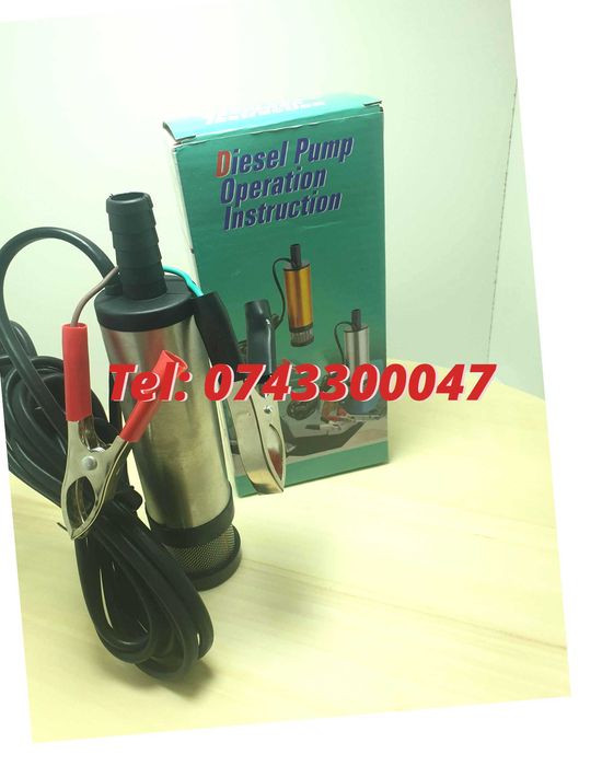 Pompa Submersibila Transfer Orice Lichid Vin Motorina 12lminut 12v