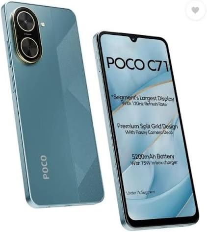 Новый. Poco c71. Память 8/128  120гц