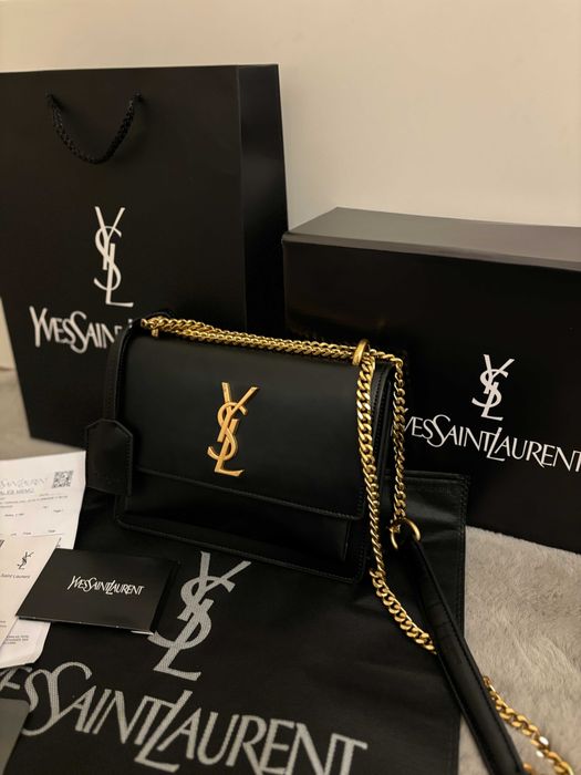 Geantă/Poșetă Yves Saint Laurent Sunset Shoudler Bag 22x15x9