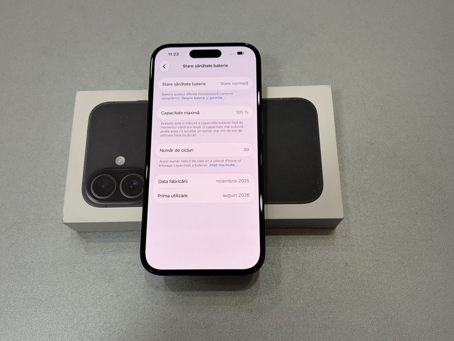 Iphone 16, 128 gb, Black, la cutie