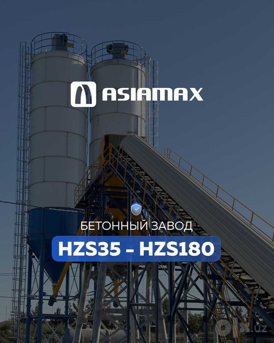 Beton zavodlari Asiamax HZS35–HZS180 —dostavkadan ishga tushirishgacha