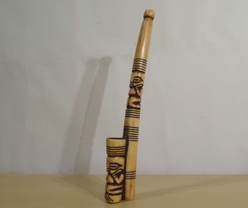 Pipa tribala Africana Bamum | Sculptura veche, Rara, de colectie ...