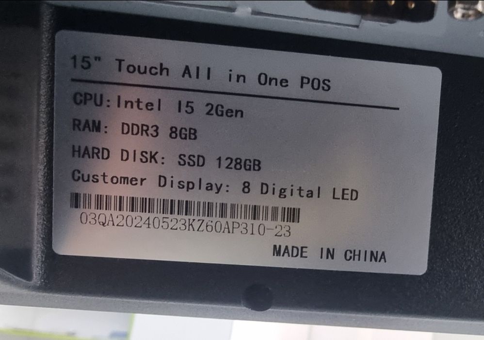 POS-моноблок Castom Q-1503 черный