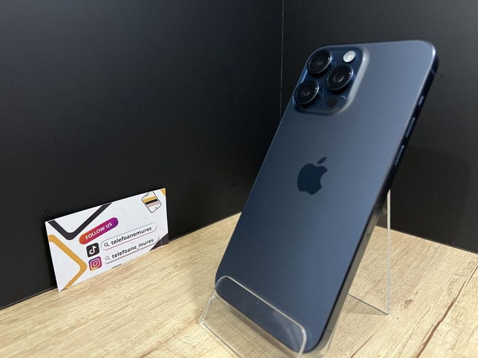 Iphone 15 Pro Max 256Gb Blue Titanium Second-Hand Foarte Bun 3 ani gar
