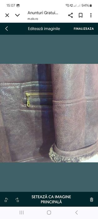 Jacheta bărbătească Extra large căptușită 5XL