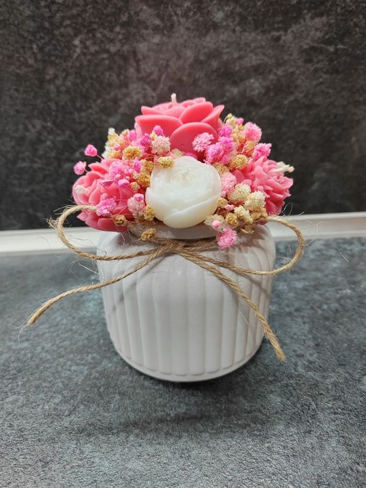 Букети от соеви свещи