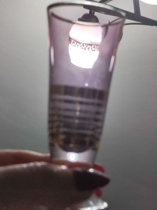 Set pahare cu sticlă fumurie